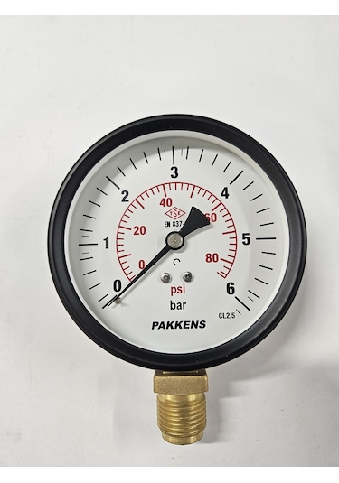 Çap 100 ALTtan 6 Bar Kuru Manometre - Pakkens