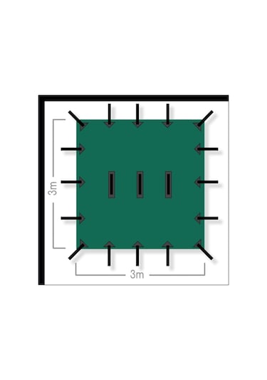Bushlove Bushcraft Premium 4 Mevsim Tarp Tente 3m 3m Haki