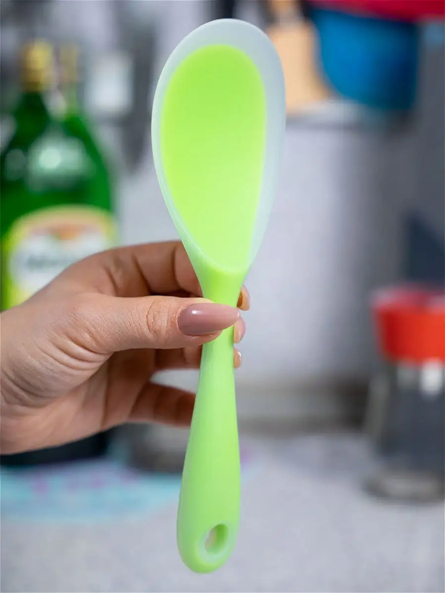Q-kitchen Silikon Mutfak Spatulası Kazıyıcı 18553384 Kareolo-green