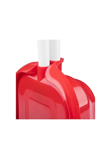 Omnisoft FLR F077 Mega Hazneli Süpürgeli Faraş Takımı Kırmızı