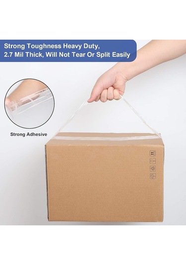 12 Rulo Net Ambalaj Bandı, 2.7mil Kalınlığında Nakliye Ve Ambalaj Bant Doldurma 12