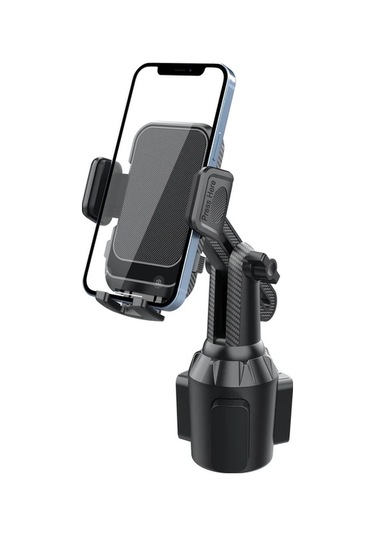 Chuangyinshop Siyah Araç Telefon Tutucu 2025 Yeni Su Bardağı Tipi Ayarlanabilir Telefon Tutacağı