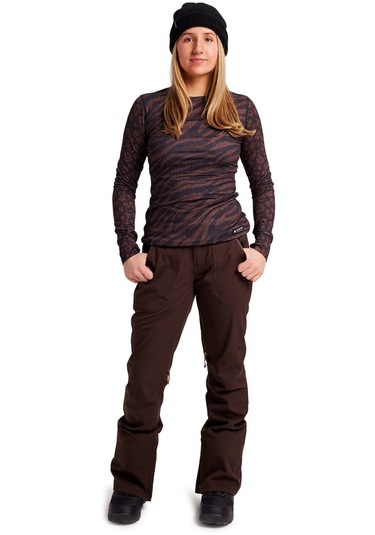 Burton Vida 2L Su Geçirmez Kayak/Snowboard Kar Pantolonu Kahverengi