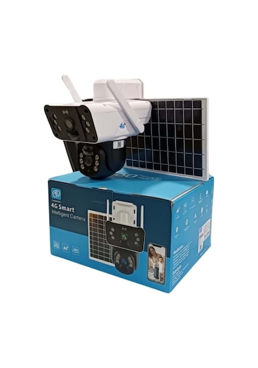 O-kam 3915 Ip 6mp Çift Kameralı 4g Sim Kartlı Solar Speed Dome