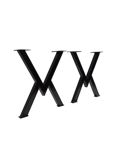 Sehpa Ayağı Masif Ahşap Kütük Orta Sehpa Ayakları Metal Ayak