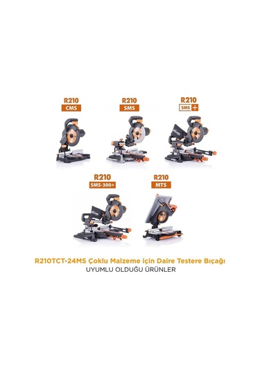 Evolution R210tct-24ms Çoklu Malzeme İçin Daire Testere Bıçağı, 210mm