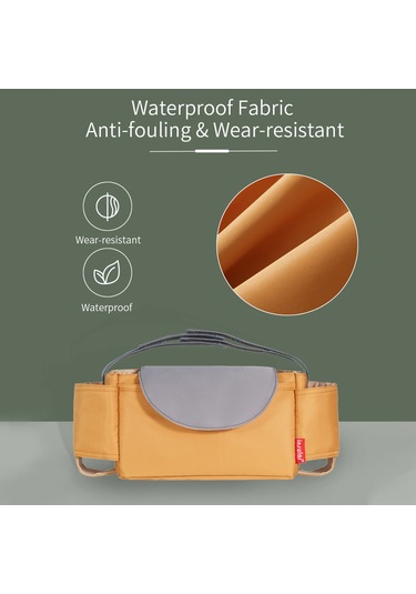 Dianziye Bebe Arabası Su Geçirmez Askılı Çanta, Nilon Materyal, İç Bölmeli Sıralayıcı, Biberon & Su Bardağı Taşıyıcı, Toz Ve Kirdiren Dirençli, Pembe Pembe