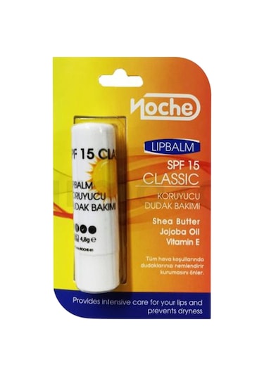 Noche Klasik Koruyucu Dudak Balmı SPF15 4.8 G