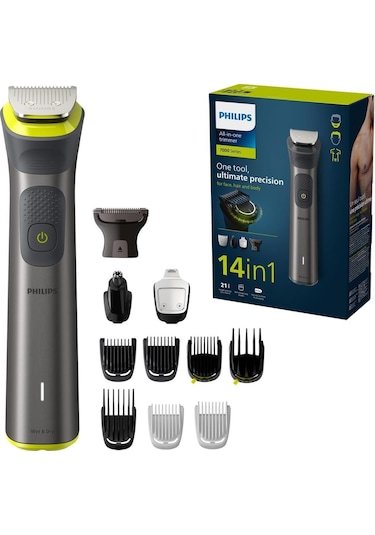 Philps Philips 14'ü 1 Arada Erkek Bakım Seti - Yüz/saç/vücut (Islak/kuru Kullanım) MG7930/15