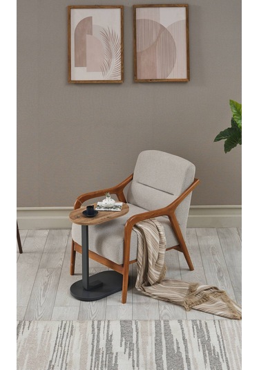 Arpelia Tekerlekli Etna Sehpa 50x30x57 Cm Antrasit