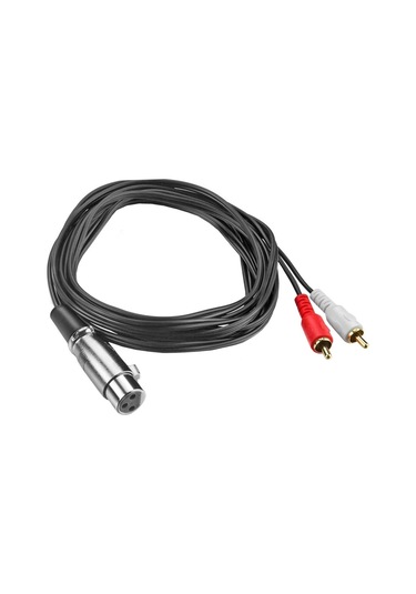 Sones Junsunmay 2 Rca Erkek - Xlr Dişi Stereo Ses Kablosu, Kablo Uzunluğu: 0,15 M