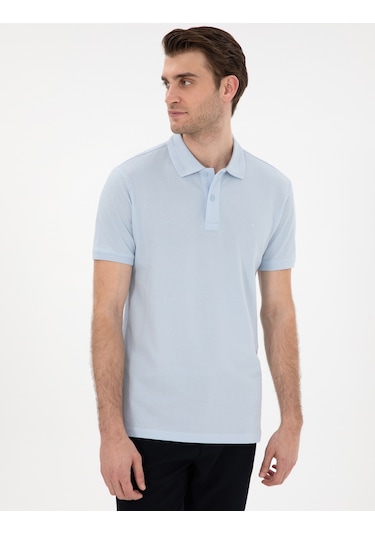 Pierre Cardin Erkek Açık Mavi Tişört Basic 50302561-vr003 Açik Mavi
