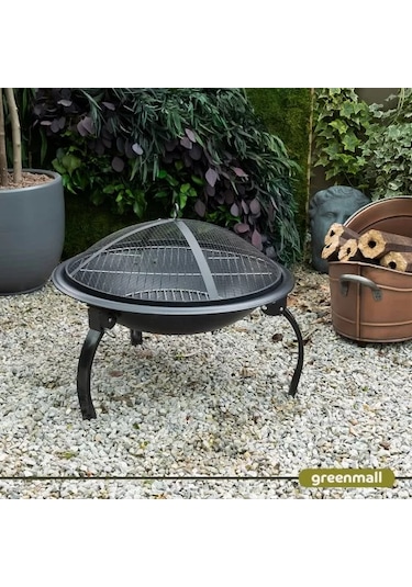 Avalon Bahçe Şöminesi Siyah