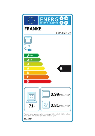 Franke FMA 86 H OY Maris Osyter 71 L Ankastre Fırın