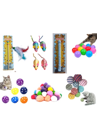 CatMozz 7'Li Kedi Oyuncak Seti