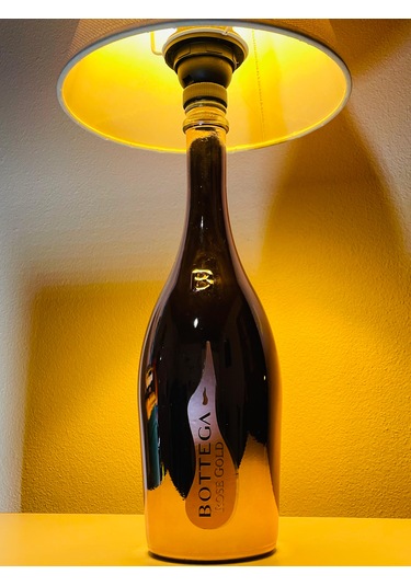 Bottega Şık Tasarımlı Abajur Krem