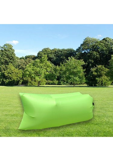 Suntek Şişme Hava Şezlong Kanepe Taşınabilir Plaj Yeşil