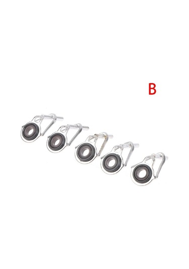 5 Adet Balıkçılık İlk Bölüm Çubuk Ucu Halka Göz Kılavuzu Kiti Açık Havada Balıkçılık İçin 1.8mm