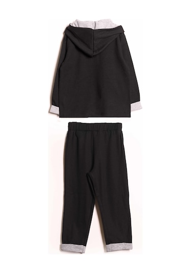 Luess Erkek Çocuk Kapüşonlu Düğme Detaylı Mevsimlik Alt Üst Takım - Siyah 3-4 Yaş 8-9 Yaş Siyah Luess Erkek Çocuk Kapüşonlu Düğme Detaylı Mevsimlik Alt Üst Takım - Siyah 3-4 Yaş 8-9 Yaş Siyah