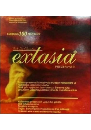 Extasia Kondom Klasik Prezervatif 100'lü