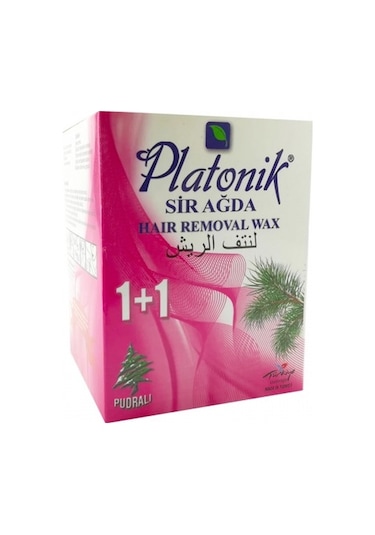 Platonik Pudralı Cezveli 1 + 1 Bitkisel Sir Ağda