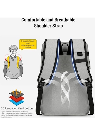 Jzcat- Jzcat Yalıtımlı Soğutucu Sırt Çantası Alüminyum Folyo Siyah