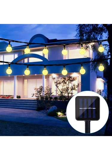 Xindoker Sarı Led Edison Toplu Bahçe Işık Zinciri - Dış Mekan Su Geçirmez Aydınlatma