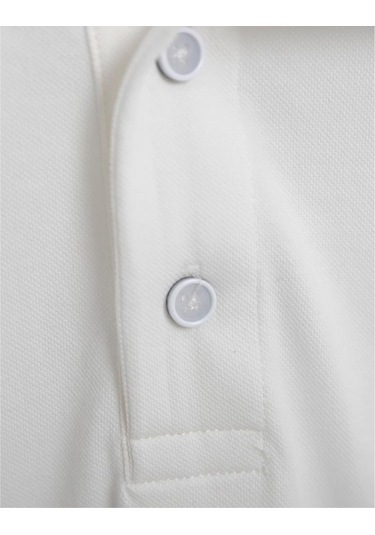 Uki Ekru Comfort Fit Polo Yaka Pike T-shirt Ekru