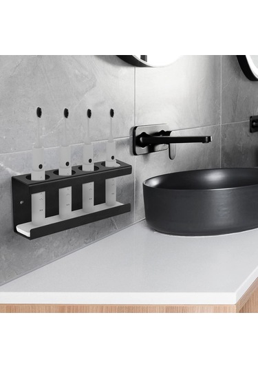 Suntek Elektrikli Diş Fırçası Tutucu Düzenleyici Banyo Duş Siyah