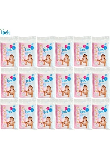 İpek Bebek Temizleme Pamuğu 18 x 60'lı