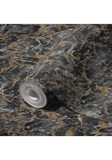 Adawall Roka 23103-5 Mermer Desenli Düz Sade Duvar Kağıdı
