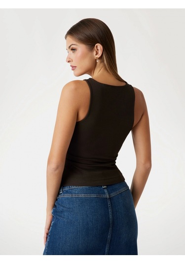 Guess New Sl Round Kadın Kahverengi Top W5gp57kcv52-g1t7 Kahverengi