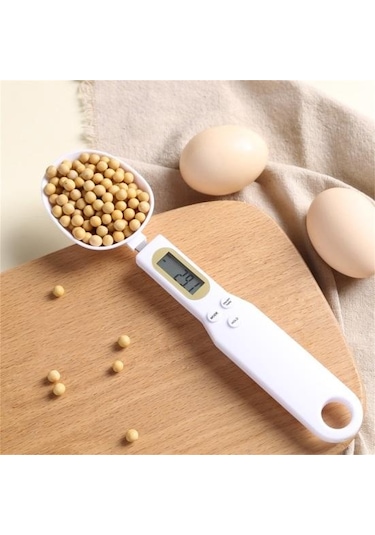 Siyah Büyük Mutfak Terazisi Sıhhi Çok Fonksiyonlu Plastik Mini Dijital Kaşık Ölçeği