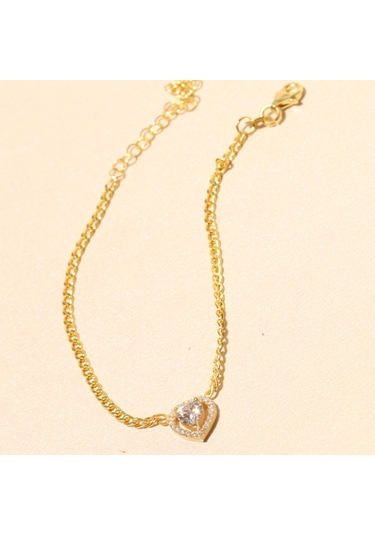Kalp Bileklik 717015 Gold