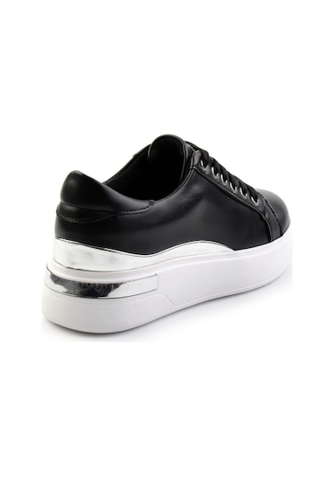 Siyah Lame Kadın Sneaker K01179001409 Siyah