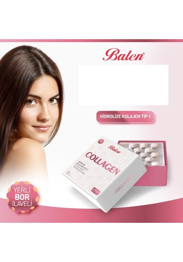 Balen Collagen Hidrolize Kollajen (Tip1) 800 MG 60 Tablet 3 Adet