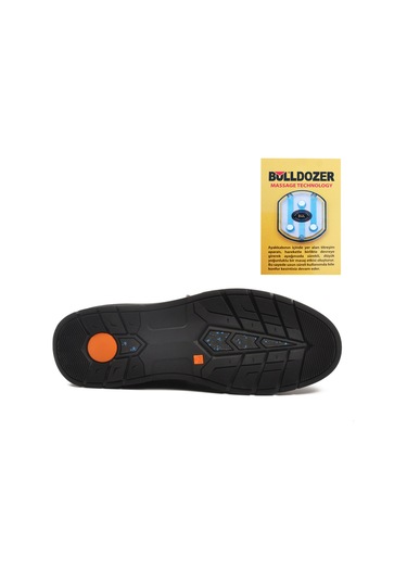 Bulldozer Siyah Ortopedik Hakiki Deri Masaj Etkili Erkek Casual Ayakkabı Çok Renkli