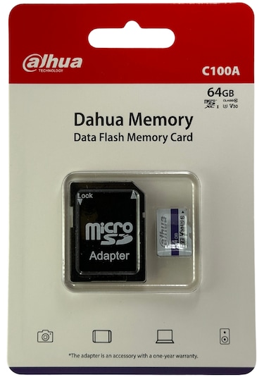Dahua C100a 64gb Microsdxc U3 Hafıza Kartı + Sd Adaptör