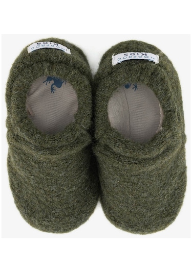 Recycled Woo Wooly Yünlü Haki Barefoot Patik-haki Haki