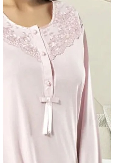 Xses 2020 Kadın Uzun Kollu Pijama Takım-pudra Pudra