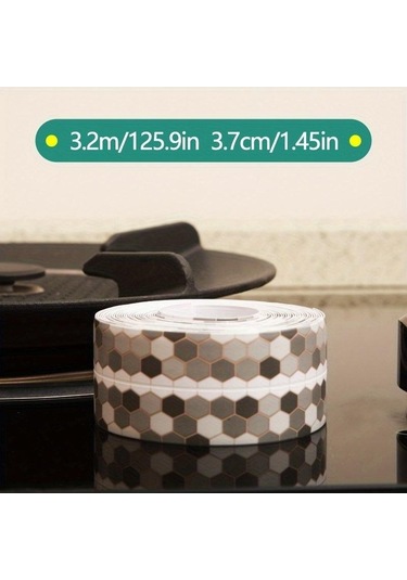 Pazly 1 Rulo Karikatür Kalafat Şerit, Kendinden Yapışkanlı Mutfak Tezgahı Mastik, Sızdırmazlık Bandı, Banyo Ve Tuvalet İçin 56672301 Diğer