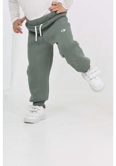 Toontoy Erkek Çocuk T Nakışlı Eşofman Alt Koyu Yeşil