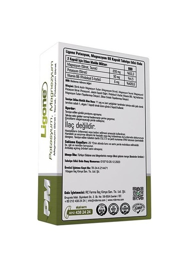 Ligone Potasyum Magnezyum 60 Kapsül