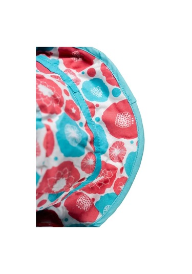 Kız Bebek Nar Çiçeği Turkuaz Çiçek Detaylı Şapka Nar Çiçeği