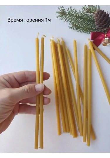 Svecnaa Amelico Doğal Balmumu Mumları El Yapımı 20 Adet 368056436 Aromatik