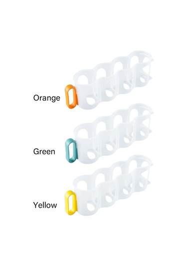Yer Tasarruflu İçecek Kutusu Bira Şişesi İçecek Tutucu Buzdolabı Saklama Düzenleyici Kutu Saklama Rafı Turuncu