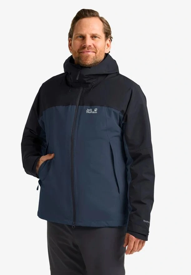 Jack Wolfskin Wild Places 3in1 Erk Lac.out. Ceket Lacivert