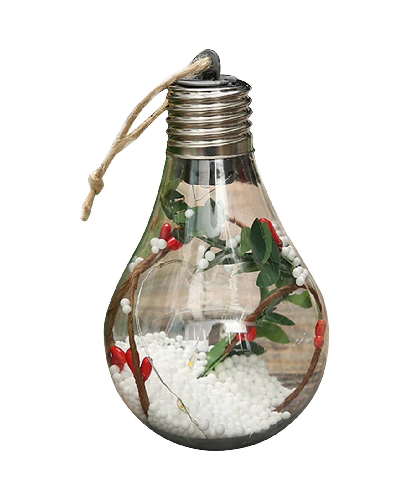 Youmex Led Işıklı Pet Noel Topu, Multicolor Dekoratif Ağaç Süsü, Ev/ofis/mağaza Uygun, 3lr44 Pil Dahil Model 4