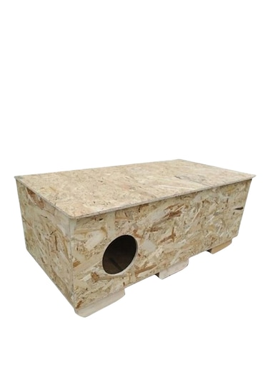 Reyo Kedi Evi Dış Ortam Uygun Ahşap Kedi Evi OSB 100 x 50 x 40 CM CAT22