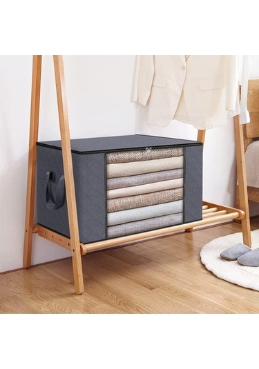 Dancemonkey Yorgan Yatak Saklama Kutusu Konteyner Dokusuz Cbtx Çantası Battaniye Altı 50x35x20cm 35l 140l